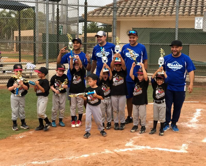 Wal Baseball League Weston Florida Cal Ripken Rookies 7 8 Age Division